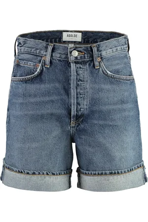 AGOLDE Dames, Korte broeken, Blauw, Maat: W24 Denim