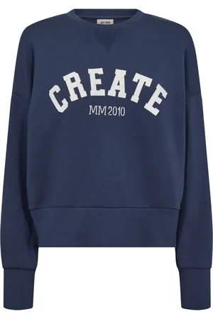 Mos Mosh Dames, Sweatshirts & Hoodies, Blauw, Maat: XS Viscose