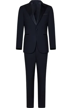 LOW BRAND Heren, Pakken, Blauw, Maat: 2XL Wol
