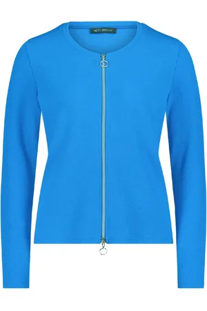 Betty Barclay Dames, Jassen, Blauw, Maat: 3XL Viscose