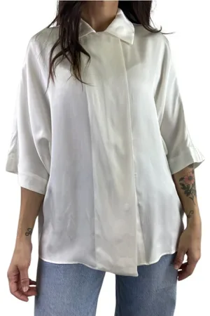 ANINE BING Dames, Blouses & Shirts, , Maat: XS Katoen