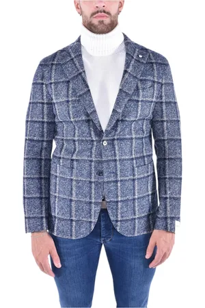 L.B.M. 1911 Heren, Jassen, Blauw, Maat: 2XL Leer