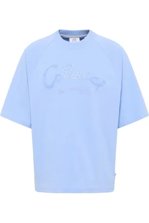 Carlo Colucci Heren, Tops, Blauw, Maat: M Katoen