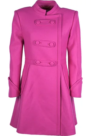 Moschino Dames, Mantels, Roze, Maat: S Wol