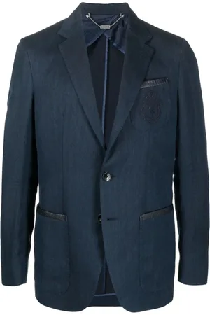 BILLIONAIRE Heren, Jassen, Blauw, Maat: M Linnen