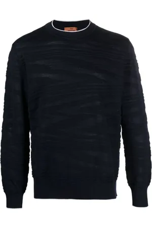 Missoni Heren, Truien, Blauw, Maat: S Wol