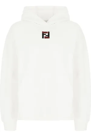Fendi Heren, Sweatshirts & Hoodies, Wit, Maat: M