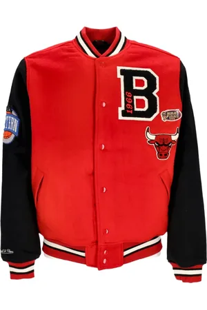 Mitchell & Ness Heren, Jassen, Rood, Maat: M Wol