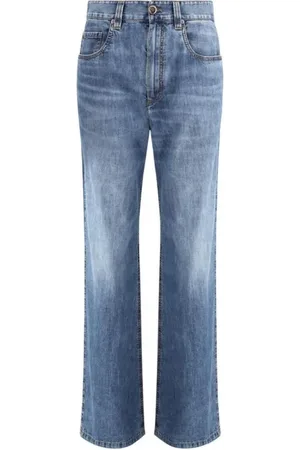 Brunello Cucinelli Dames, Jeans, Blauw, Maat: M Katoen