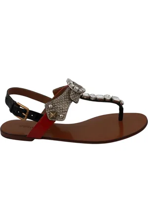 Dolce & Gabbana Dames, Schoenen, Bruin, Maat: 36 EU Leer