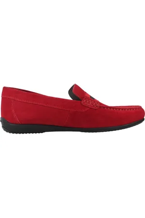 Geox Heren, Schoenen, Rood, Maat: 43 EU Leer