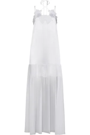 Alberta Ferretti Dames, Jurken, Wit, Maat: S Satijn