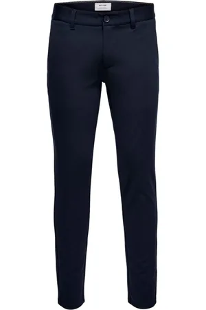 Only & Sons Heren, Broeken, Blauw, Maat: W29 L32 Viscose