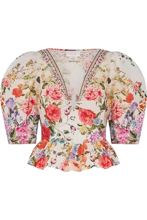 Camilla Dames, Blouses & Shirts, Veelkleurig, Maat: S Katoen