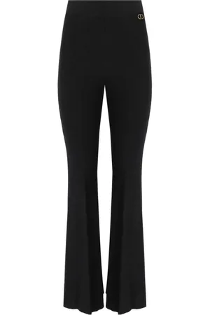 Twin-Set Dames, Broeken, Zwart, Maat: M Viscose