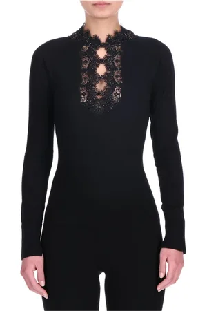 ERMANNO SCERVINO Dames, Truien, Zwart, Maat: M