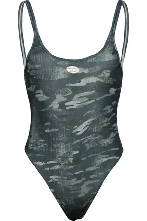 Diesel Dames, Badkleding, Grijs, Maat: M Synthetisch