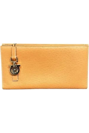 Salvatore Ferragamo Dames, Pre-owned, Oranje, Maat: ONE Size Leer