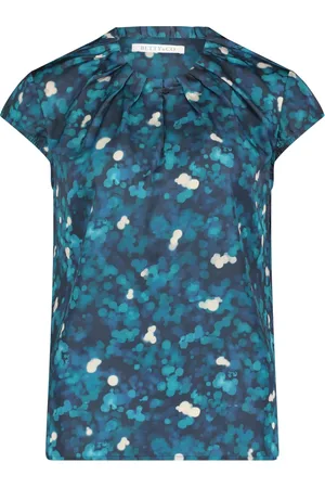 Betty & Co Dames, Blouses & Shirts, Blauw, Maat: 2XL
