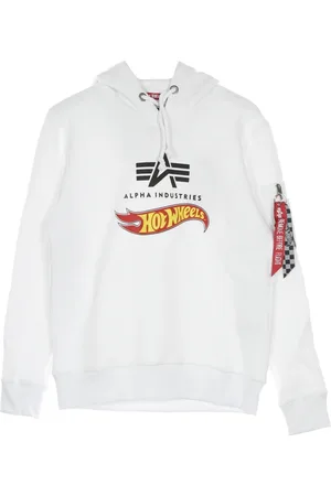 Alpha Industries Heren, Sweatshirts & Hoodies, Wit, Maat: XL Katoen