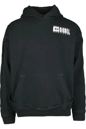 Diesel Heren, Sweatshirts & Hoodies, Zwart, Maat: L Katoen