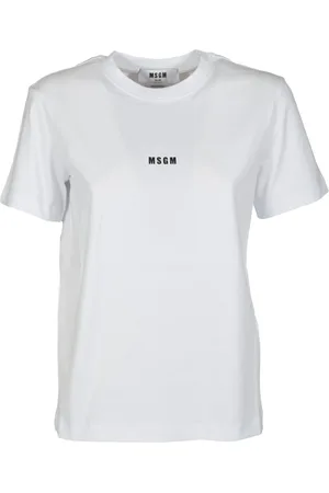 Msgm Dames, Tops, Wit, Maat: S Katoen