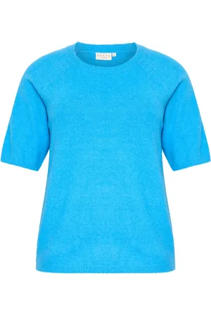 Kaffe Dames, Truien, Blauw, Maat: M Nylon
