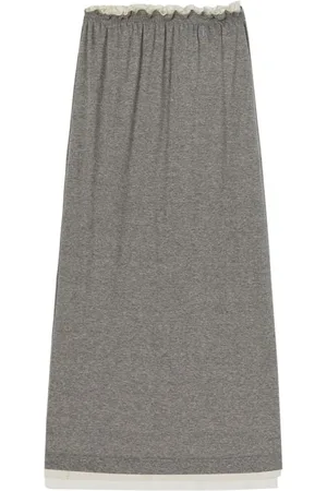 Jil Sander Dames, Rokken, Grijs, Maat: S Jersey