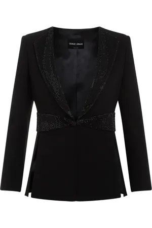 Giorgio Armani Dames, Jassen, Zwart, Maat: L Zijde