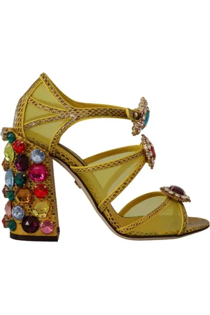 Dolce & Gabbana Dames, Schoenen, Geel, Maat: 35 EU Leer