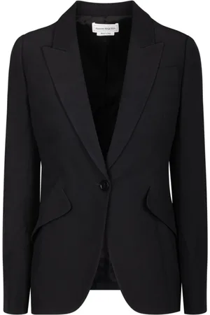 Alexander McQueen Dames, Jassen, Zwart, Maat: S Viscose