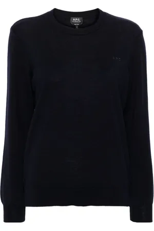 A.P.C. Dames, Truien, Blauw, Maat: L Wol