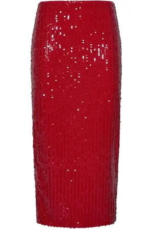 ROTATE Dames, Rokken, Rood, Maat: XS Poliester