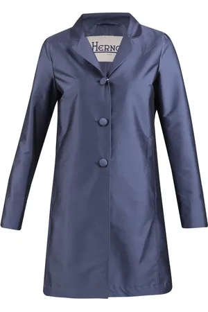 HERNO Dames, Mantels, Blauw, Maat: XS Polyamide