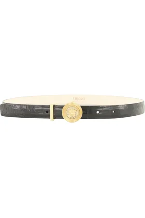 VERSACE Dames, Accessoires, Zwart, Maat: 80 CM Leer