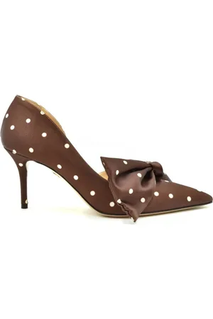 Charlotte Olympia Dames, Schoenen, Bruin, Maat: 40 EU Satijn