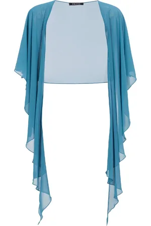 Swing Dames, Jassen, Blauw, Maat: ONE Size Chiffon