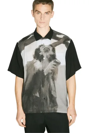 UNDERCOVER Heren, Overhemden, Zwart, Maat: XL Satijn