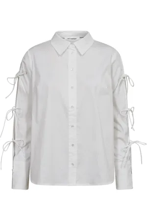 Co`Couture Dames, Blouses & Shirts, Wit, Maat: XS Katoen