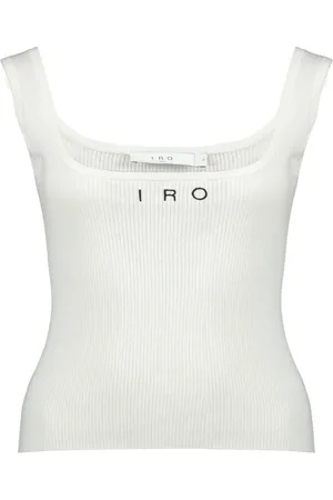 IRO Dames, Tops, Wit, Maat: S Katoen