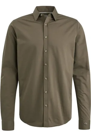 Cast Iron Heren, Overhemden, Groen, Maat: S