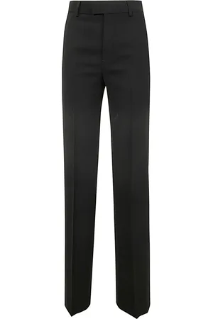 ANN DEMEULEMEESTER Dames, Broeken, Zwart, Maat: M Wol