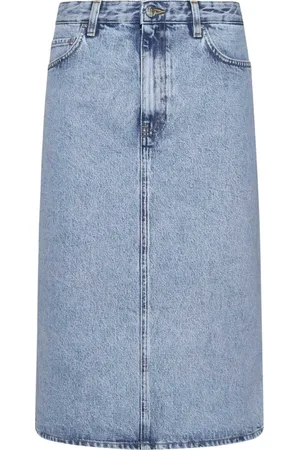 Totême Dames, Rokken, Blauw, Maat: S Katoen