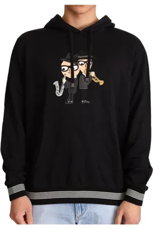 Dolce & Gabbana Heren, Sweatshirts & Hoodies, Zwart, Maat: S Katoen