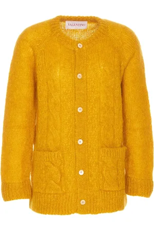 VALENTINO GARAVANI Heren, Truien, Geel, Maat: M Mohair