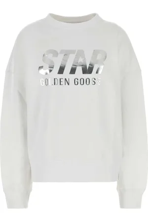 Golden Goose Dames, Sweatshirts & Hoodies, Wit, Maat: M Katoen