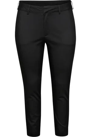 Kaffe Dames, Broeken, Zwart, Maat: 7XL