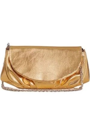 Gianni chiarini Dames, Tassen, Geel, Maat: ONE Size Leer
