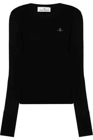 Vivienne Westwood Dames, Truien, Zwart, Maat: M Katoen