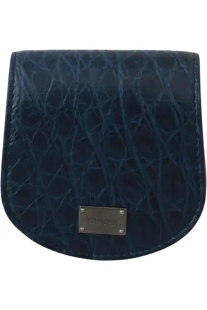 Dolce & Gabbana Heren, Accessoires, Blauw, Maat: ONE Size Leer